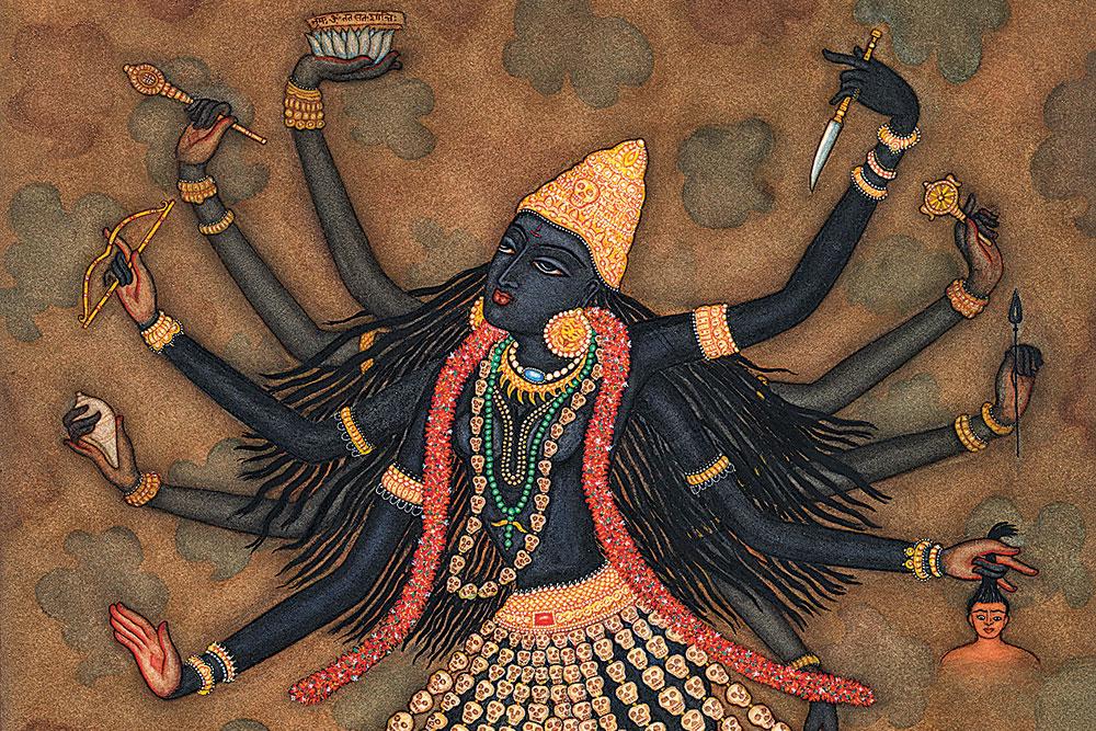 Depiction of Mahakali